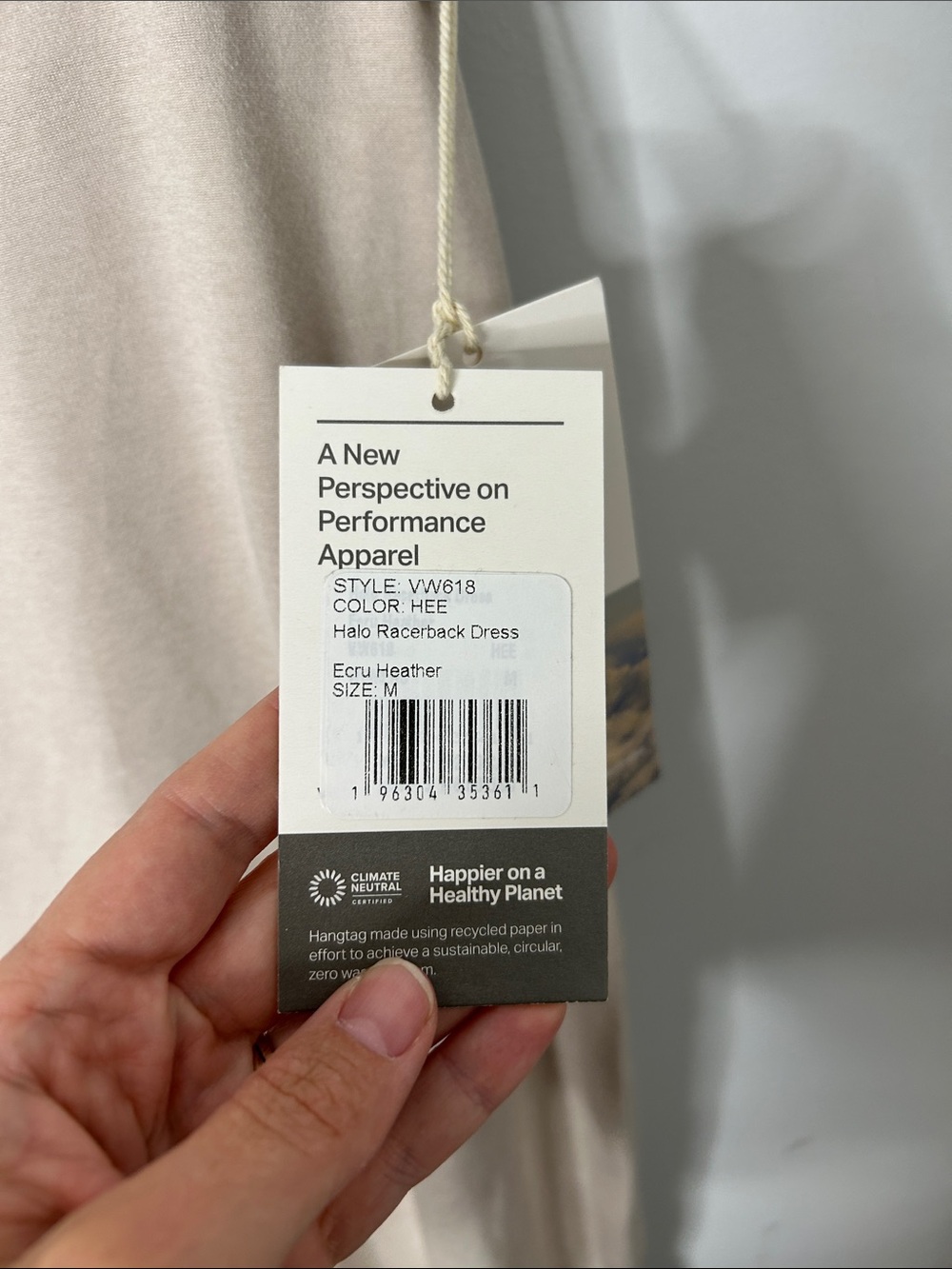 Vuori Halo Heather Racerback Midi Dress NWT - Picture 3 of 8
